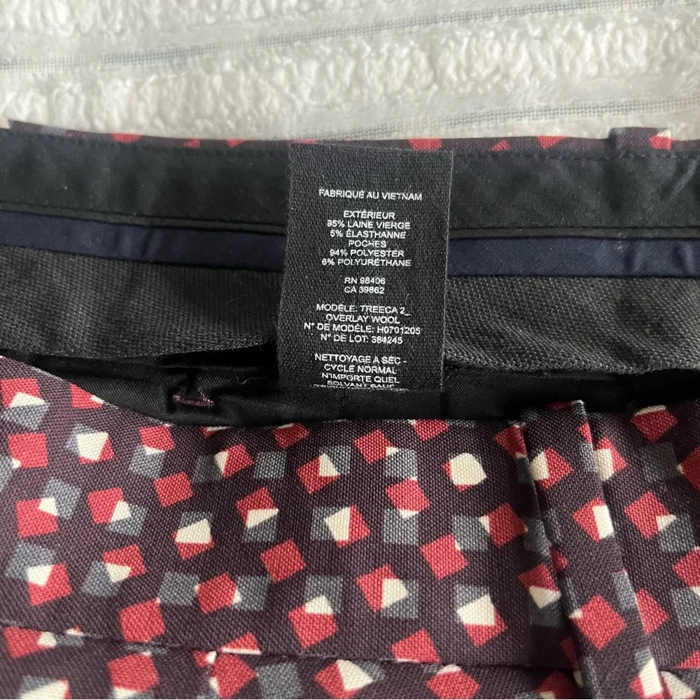 Theory Treeca Wool Abstract Pants